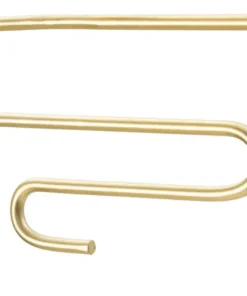 Paire de porte-bougies muraux métal doré