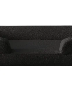 Panier pour chien et chat Chouchon 65x90cm Tissu Bouclette Noir