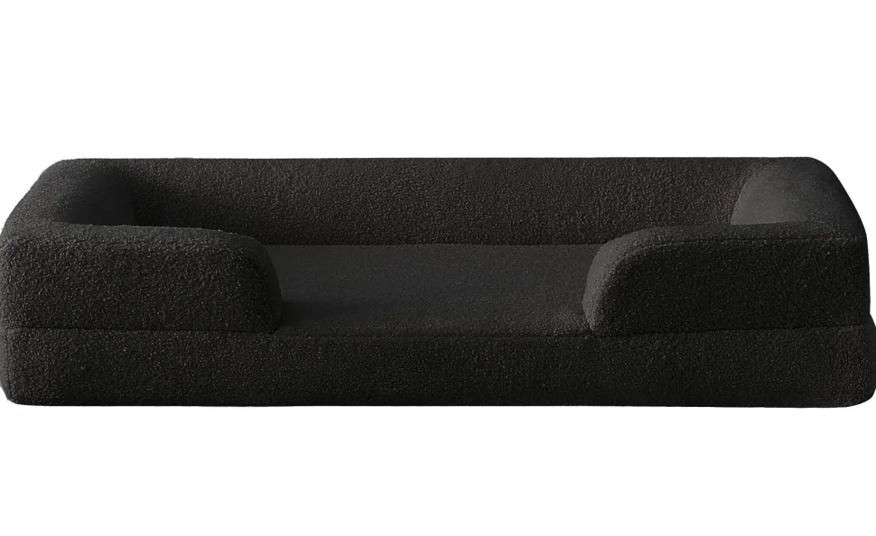 Panier pour chien et chat Chouchon 65x90cm Tissu Bouclette Noir
