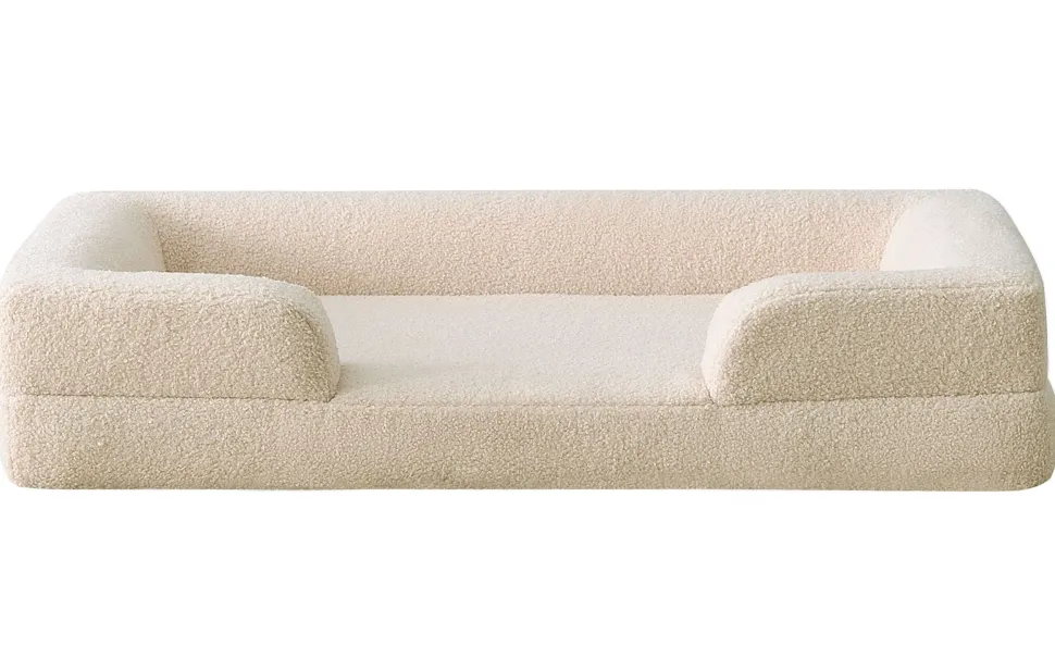 Panier pour chien et chat Chouchon 65x90cm Tissu Bouclette Crème