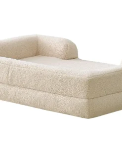 Panier pour chien et chat Chouchon 65x90cm Tissu Bouclette Crème