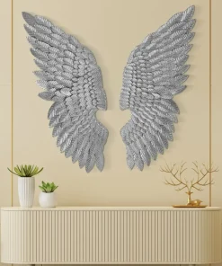 Panneau décoratif mural en fer modèle Ali ensemble de 2 pièces Argenté