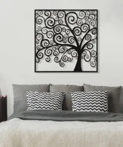Panneau mural décoratif 3D Arbre Fer Noir