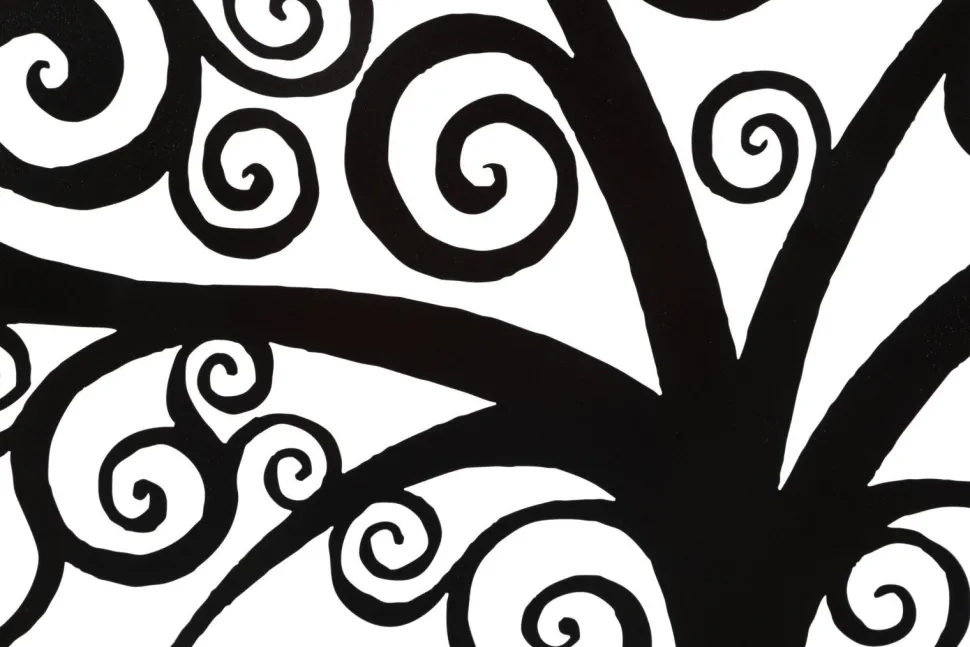 Panneau mural décoratif 3D Arbre Fer Noir