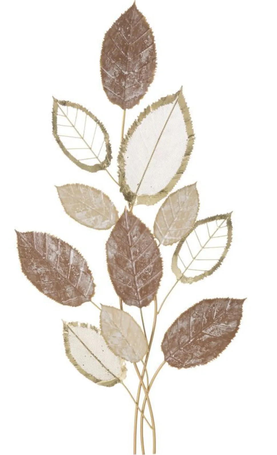 Panneau mural décoratif en fer brindilles et feuilles multicolores