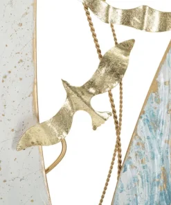 Panneau mural décoratif en métal 3D Vela Fer multicolore