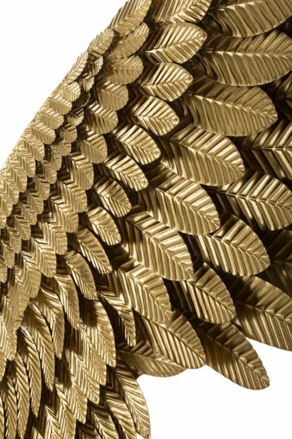 Panneaux décoratifs 3D ailes en métal doré 2 pcs