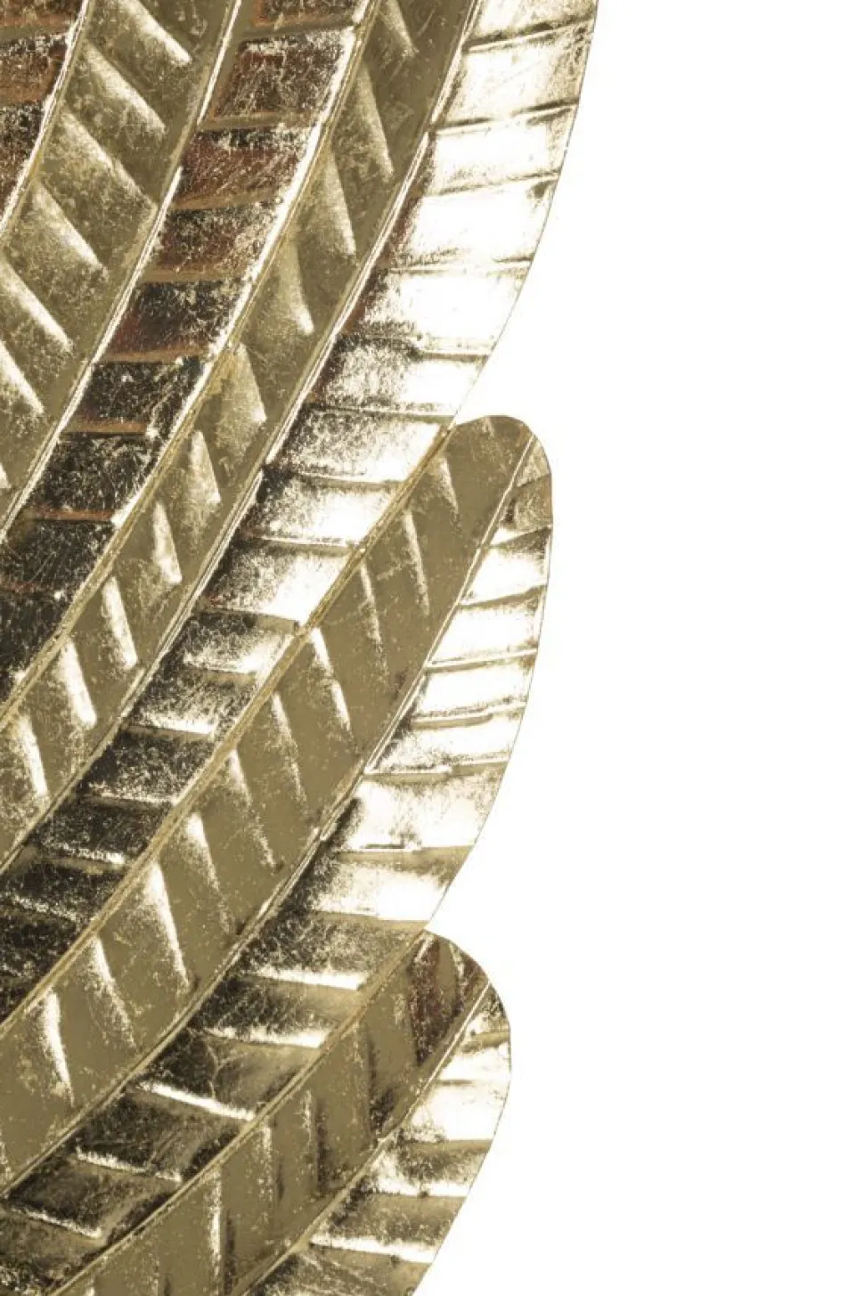 Panneaux muraux décoratifs 3D ailes métal doré jeu de 2 pièces