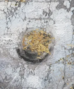 Peinture sur toile Bouddha multicolore cadre en bois massif applications dorées