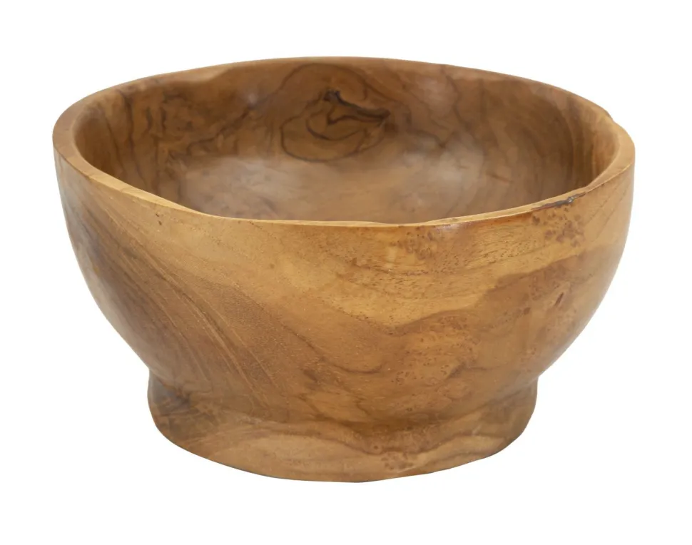Plateau Butot formes irrégulières Teck Recyclé marron profond