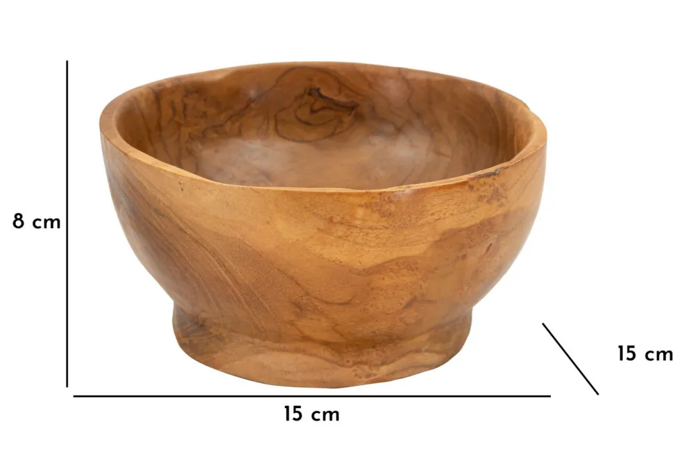 Plateau Butot formes irrégulières Teck Recyclé marron profond