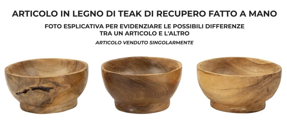 Plateau Butot formes irrégulières Teck Recyclé marron profond