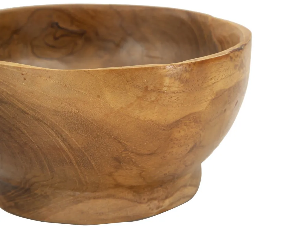 Plateau Butot formes irrégulières Teck Recyclé marron profond