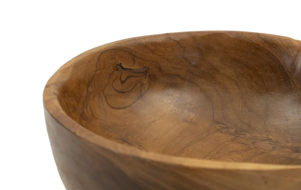 Plateau Butot formes irrégulières Teck Recyclé marron profond
