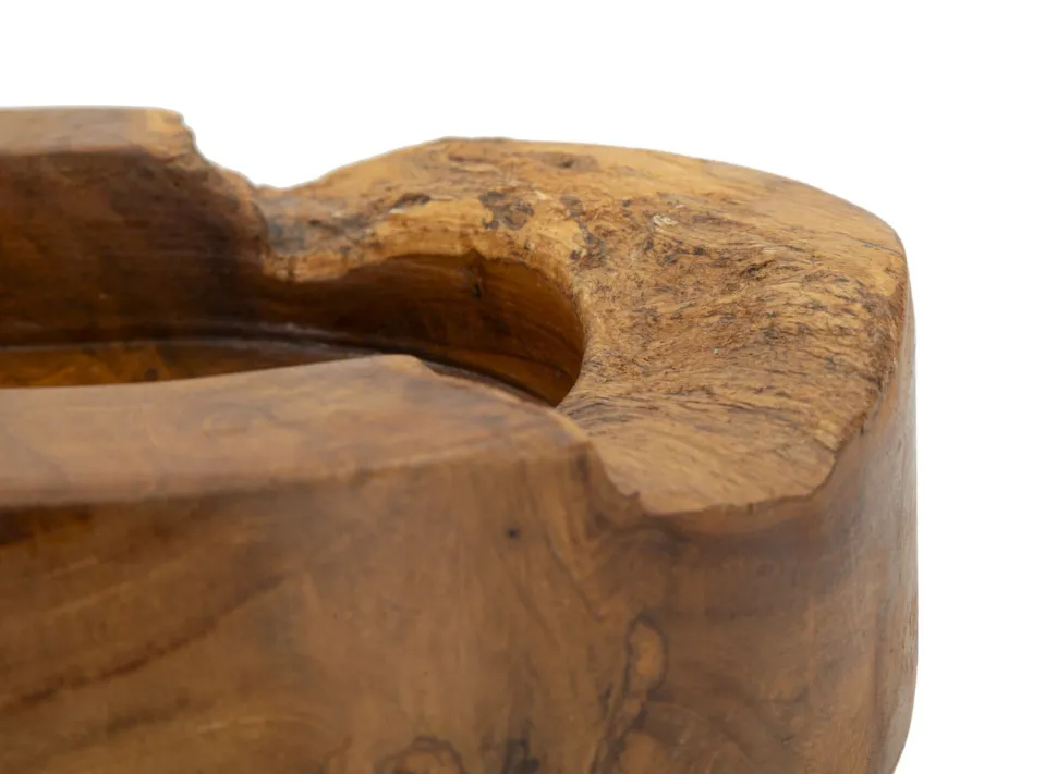 Plateau en Teck Recyclé Marron