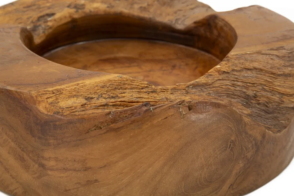 Plateau en Teck Recyclé Marron