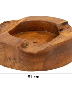 Plateau en Teck Recyclé Marron
