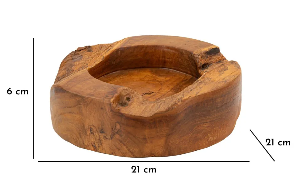 Plateau en Teck Recyclé Marron