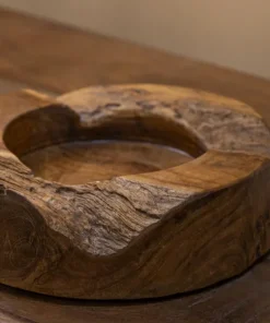 Plateau en Teck Recyclé Marron