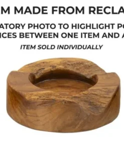 Plateau en Teck Recyclé Marron