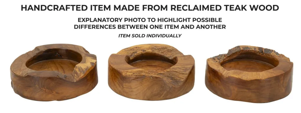 Plateau en Teck Recyclé Marron