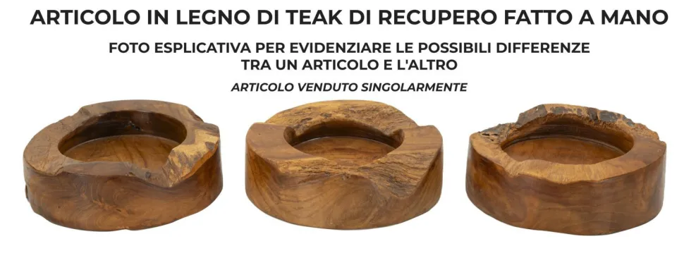 Plateau en Teck Recyclé Marron