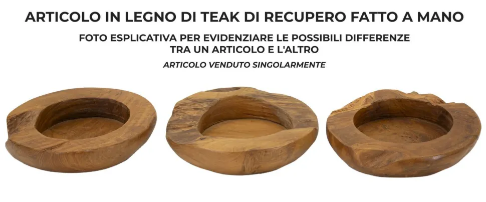 Plateau Erusi en Teck recyclé