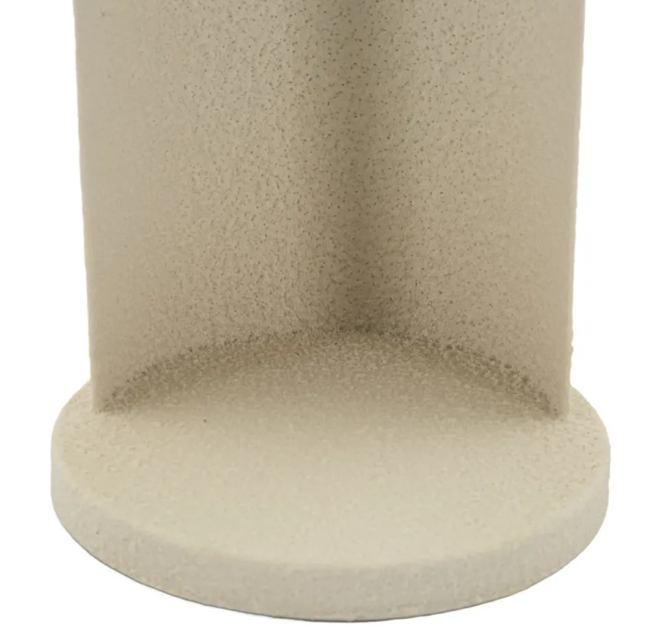 Porte-bougie design angélique en métal couleur Beige