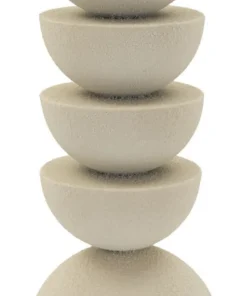 Porte-bougie Dune en céramique Beige