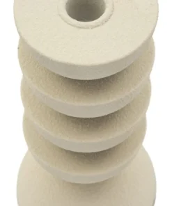 Porte-bougie Dune en céramique Beige