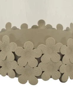 Porte-bougie Dune Verre avec base décorée de papillons