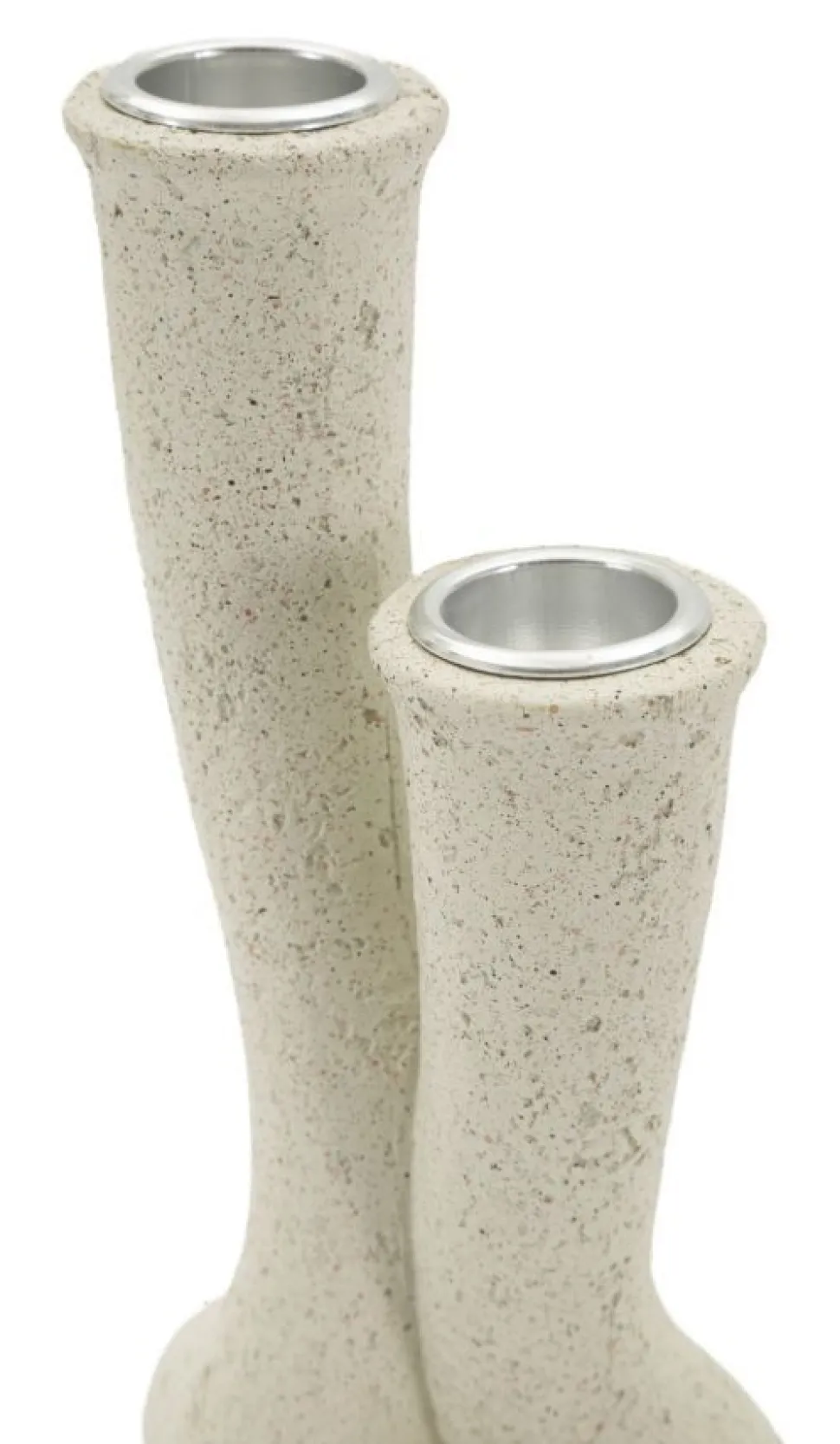 Porte-bougie naturel en spirale Beige