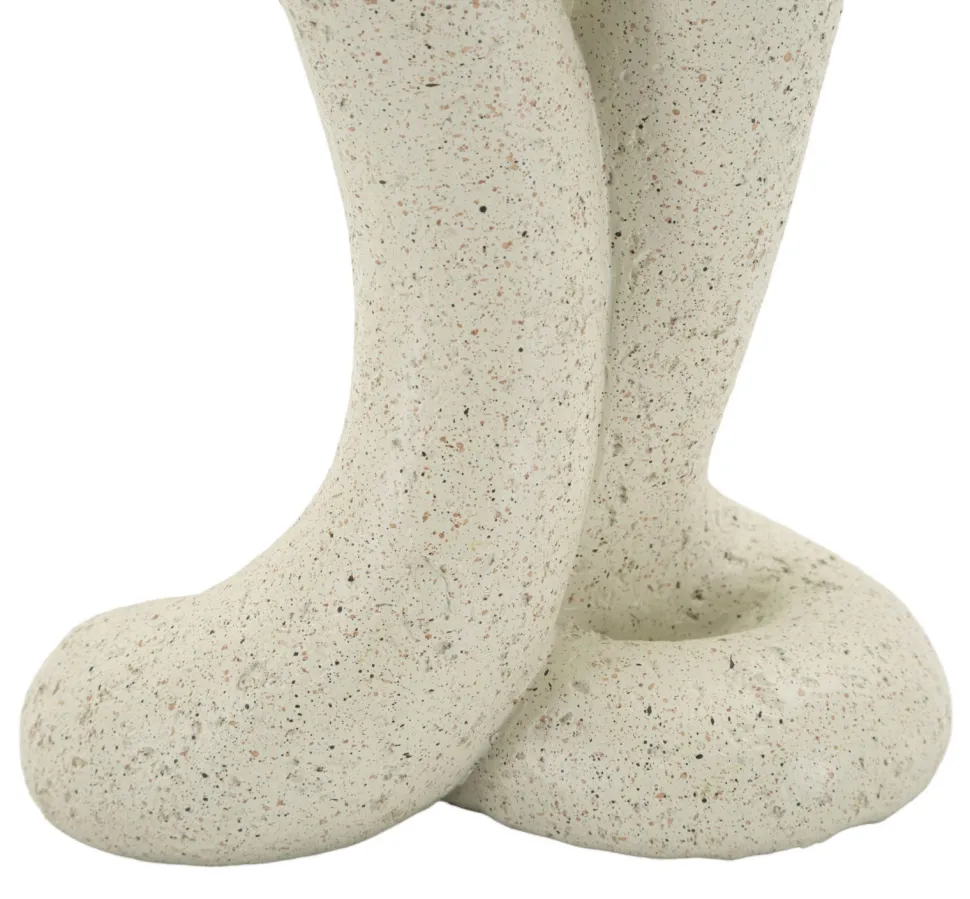 Porte-bougie naturel en spirale Beige