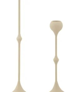 Porte-bougie Slimmy Crème set de 2 pièces