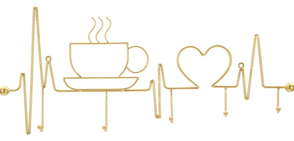 Porte-manteau mural Petit Déjeuner Doré