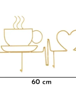 Porte-manteau mural Petit Déjeuner Doré