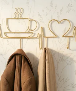 Porte-manteau mural Petit Déjeuner Doré