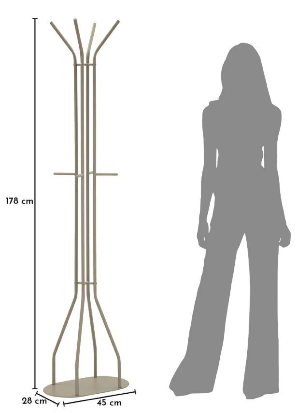 Porte-manteau Saturno Tortora