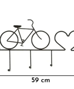 Porte-vélos mural métal Noir