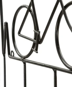 Porte-vélos mural métal Noir
