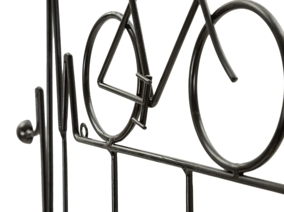 Porte-vélos mural métal Noir