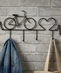 Porte-vélos mural métal Noir