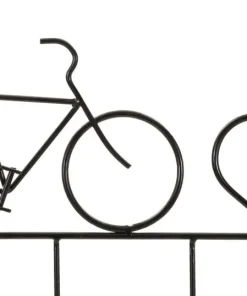 Porte-vélos mural métal Noir