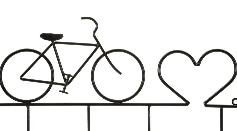 Porte-vélos mural métal Noir