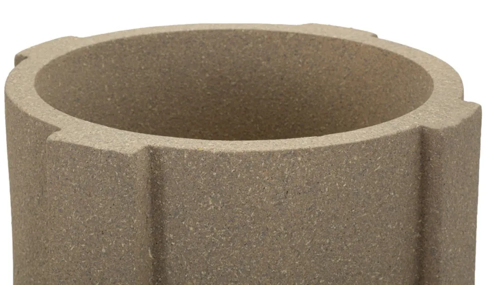 Pot de support de vase extérieur Moai structure solide