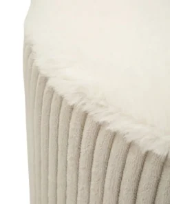 Pouf conique Dublin Tissu doux Beige