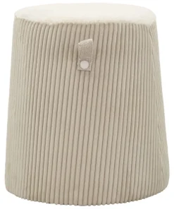 Pouf conique Dublin Tissu doux Beige