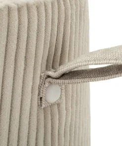 Pouf conique Dublin Tissu doux Beige