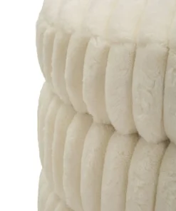 Pouf Levels Tissu crème