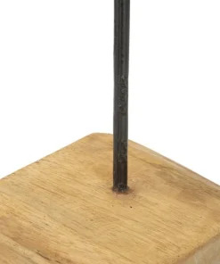 Sculpture en cœur Teck recyclé marron
